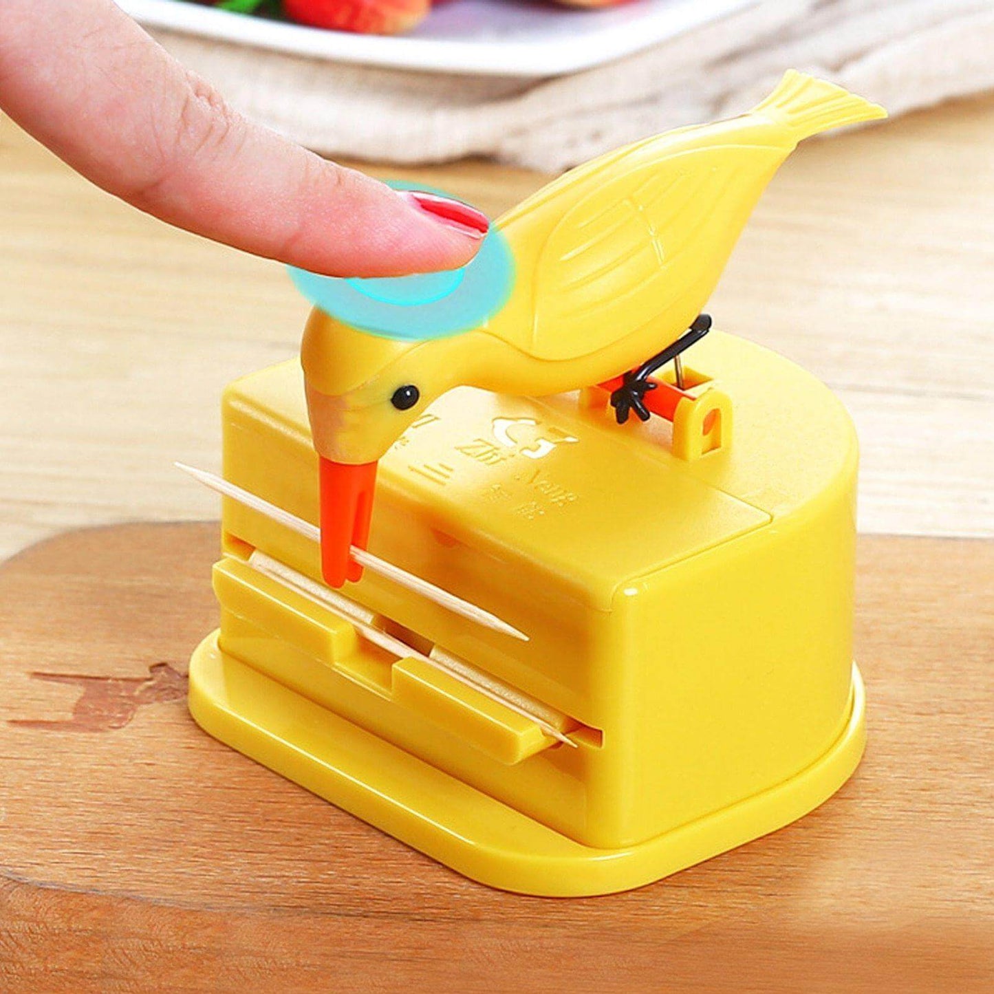 Small Bird Lovely Automatic Toothpick Holder - MaviGadget