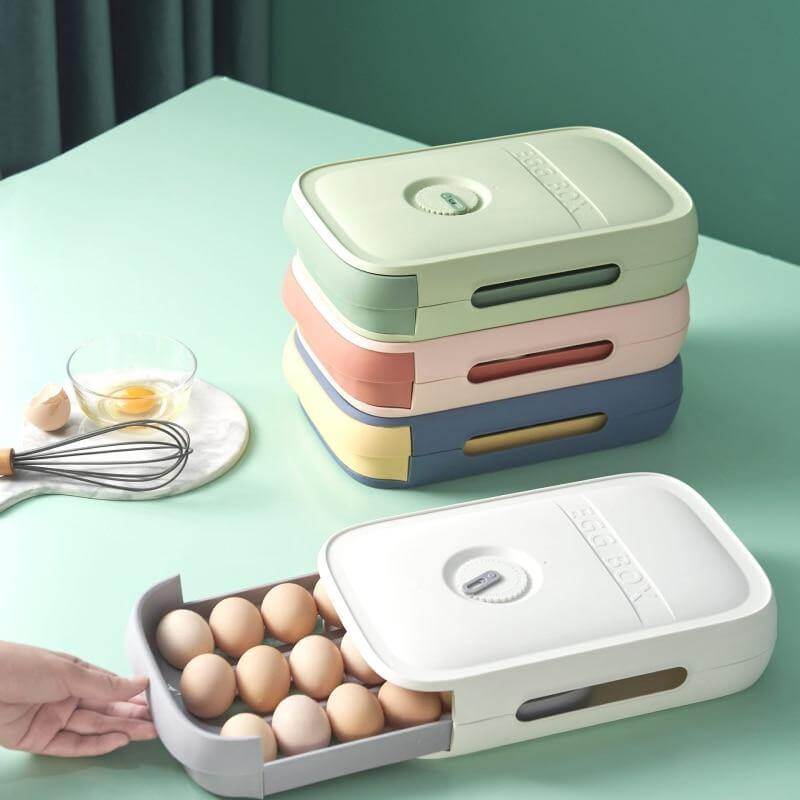 Stackable Refrigerator Egg Storage Drawer Box - MaviGadget