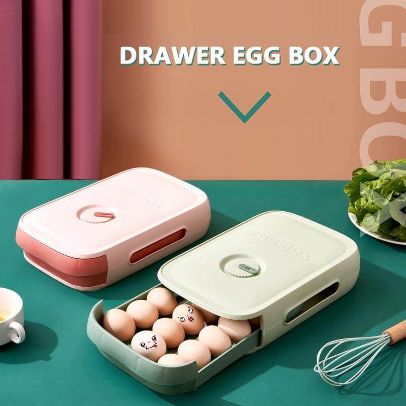 Stackable Refrigerator Egg Storage Drawer Box - MaviGadget