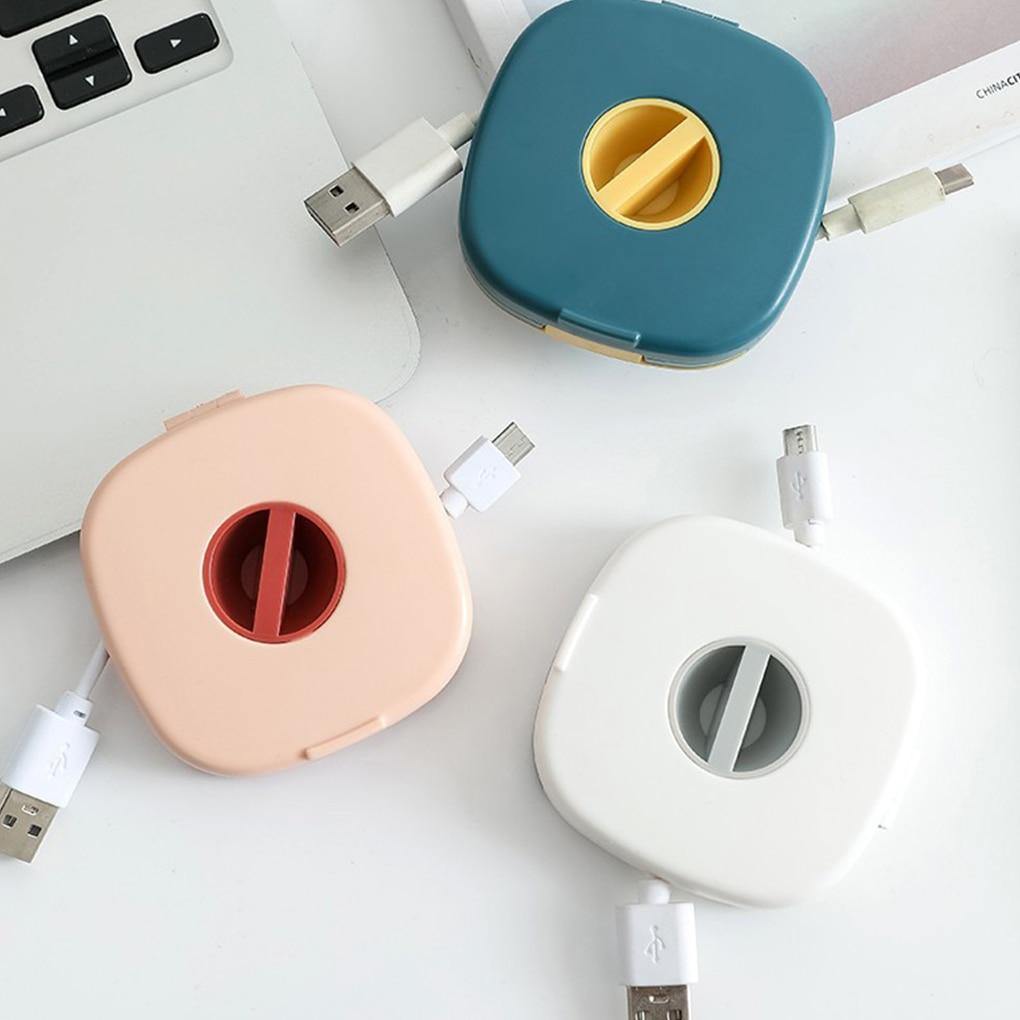 Portable Cable Storage Winder Phone Holder - MaviGadget