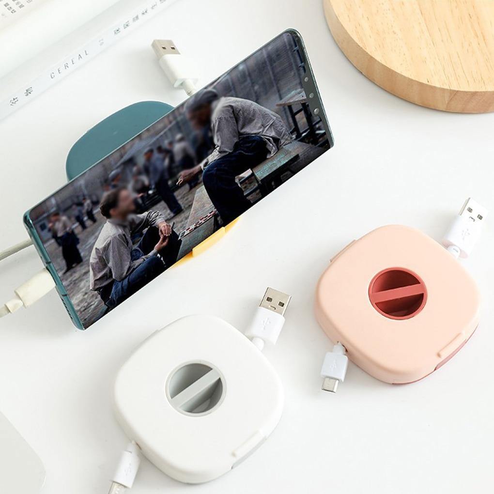 Portable Cable Storage Winder Phone Holder - MaviGadget