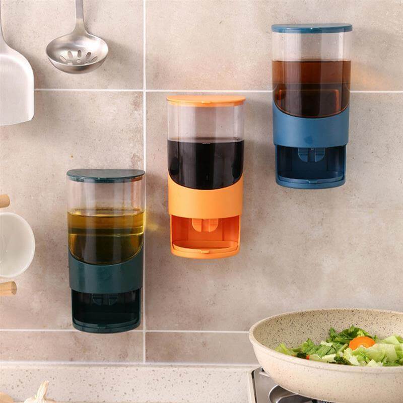 Wall Mounted Kitchen Oil Storage Dispenser - MaviGadget
