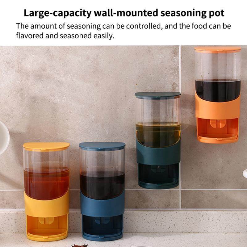 Wall Mounted Kitchen Oil Storage Dispenser - MaviGadget