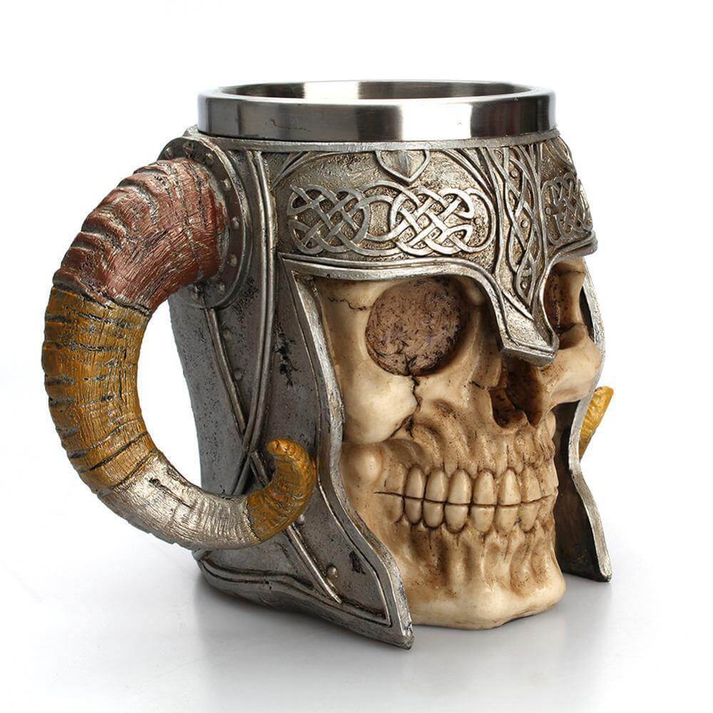 Ancient Skull Stainless Steel Mug - MaviGadget