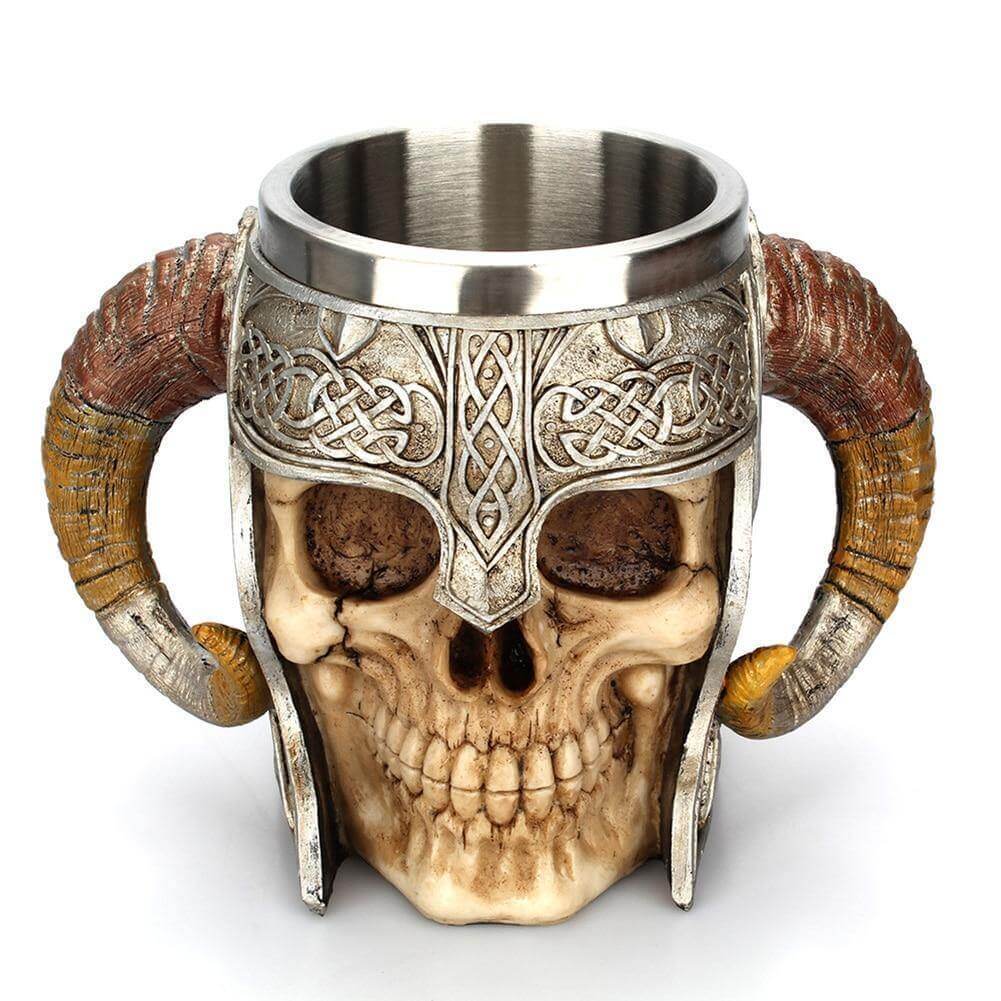 Ancient Skull Stainless Steel Mug - MaviGadget