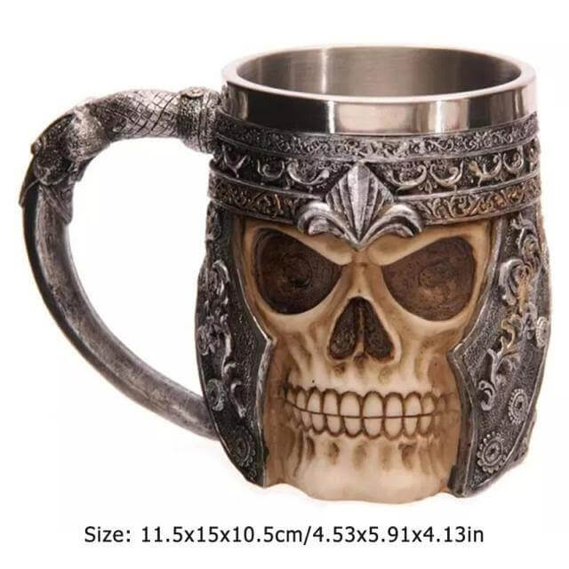 Ancient Skull Stainless Steel Mug - MaviGadget