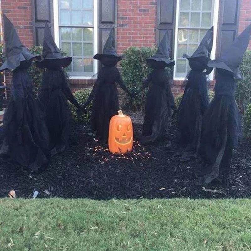 3Pcs Voice Control Halloween Witch Decoration Light Set - MaviGadget