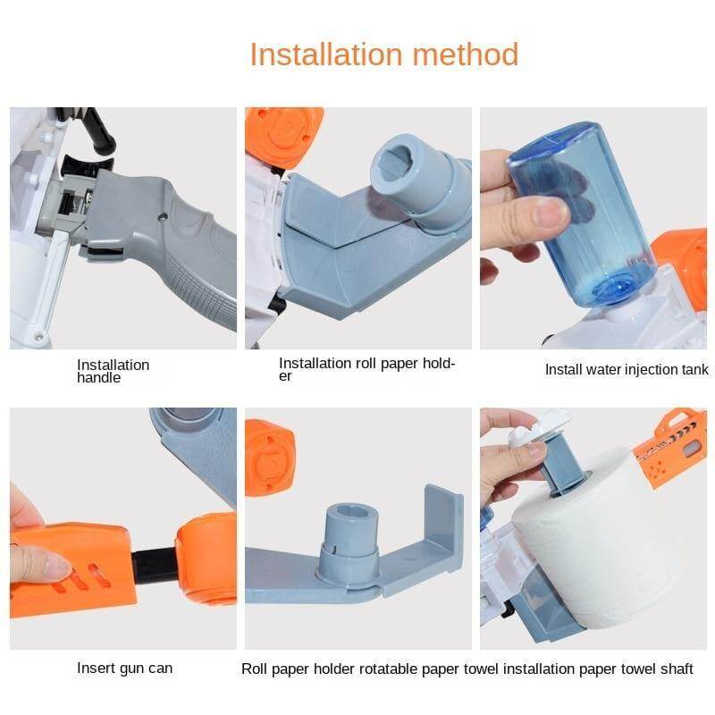 Wet Roll Paper Toy Shooting Gun - MaviGadget