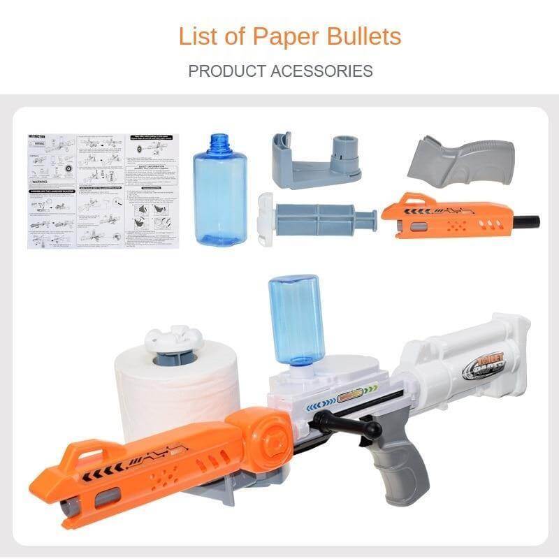 Wet Roll Paper Toy Shooting Gun - MaviGadget