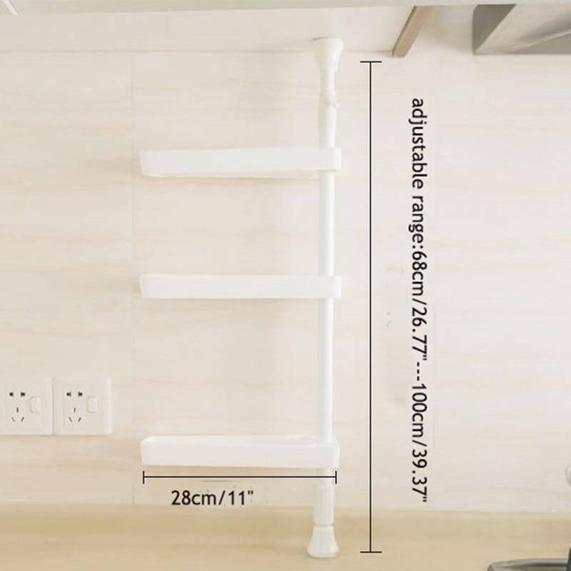Punch Free Rotating 3-Layer Kitchen Spice Organizer - MaviGadget