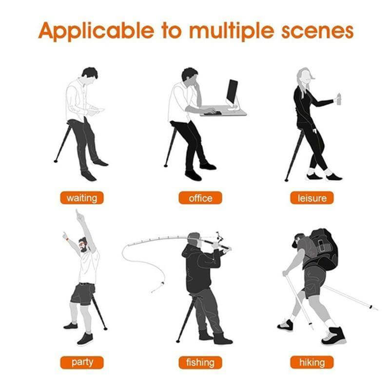 Portable Telescopic Foldable Travel Easy Sit Stool - MaviGadget