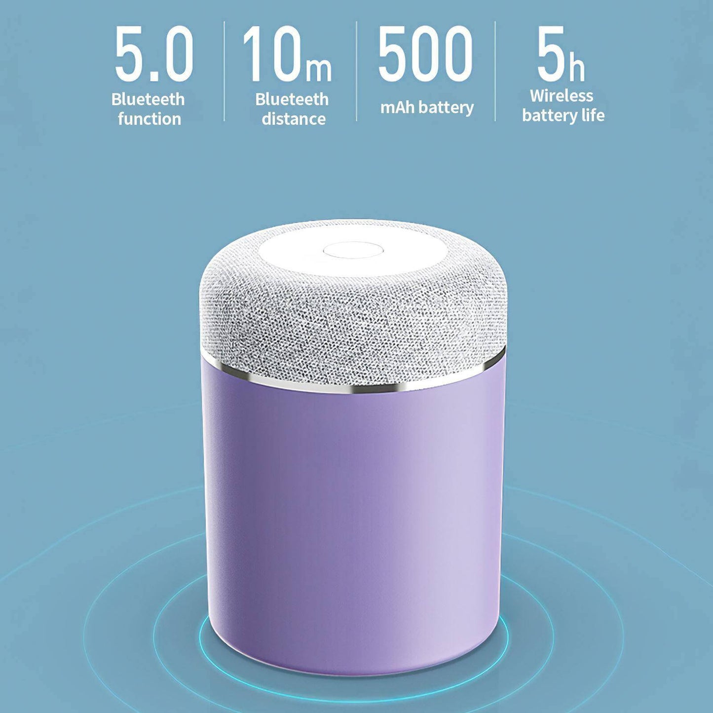 Wireless Charger Humidifier Bluetooth Speaker Night Lamp - MaviGadget