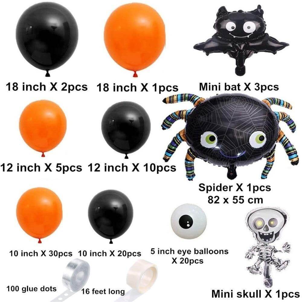 Halloween Colors Home Decoration Balloon Kit - MaviGadget