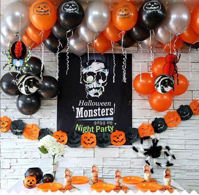Halloween Colors Home Decoration Balloon Kit - MaviGadget
