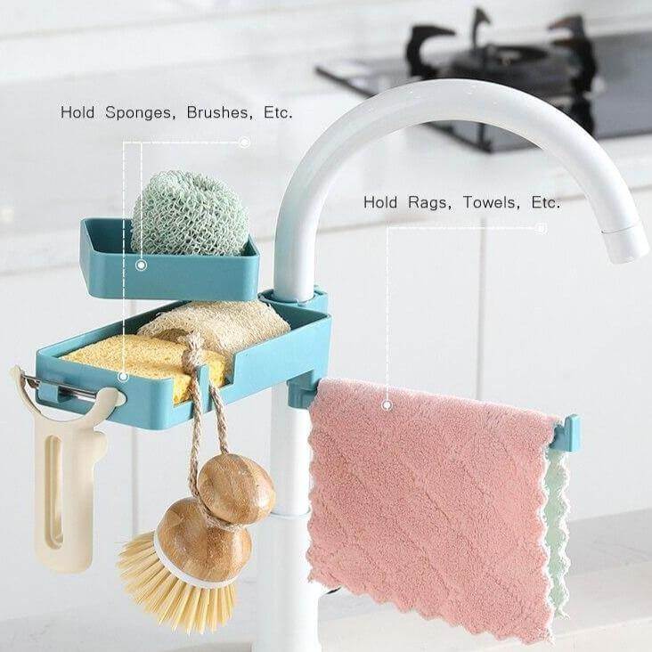 Multilayer Rotatable Kitchen Sink Drain Organizer - MaviGadget