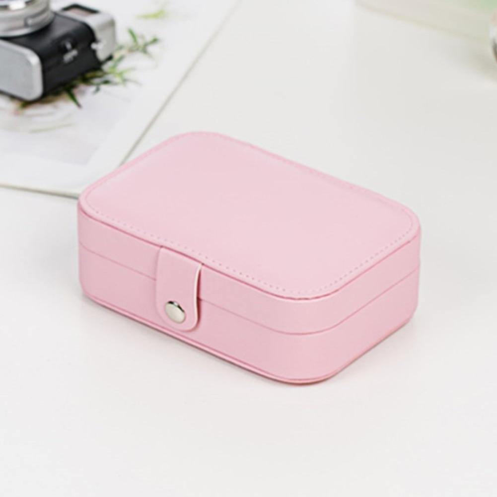 Double-Layer Leather Jewelry Organizer Box - MaviGadget