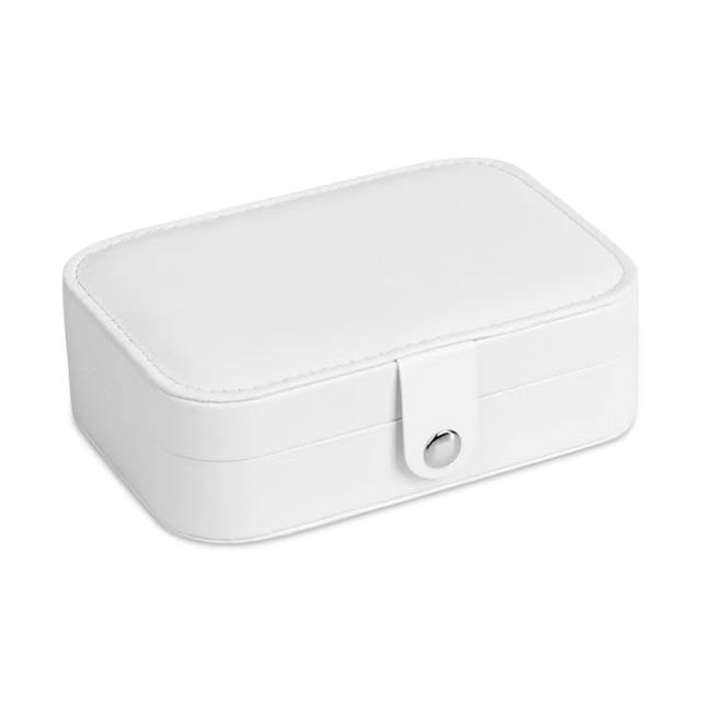 Double-Layer Leather Jewelry Organizer Box - MaviGadget