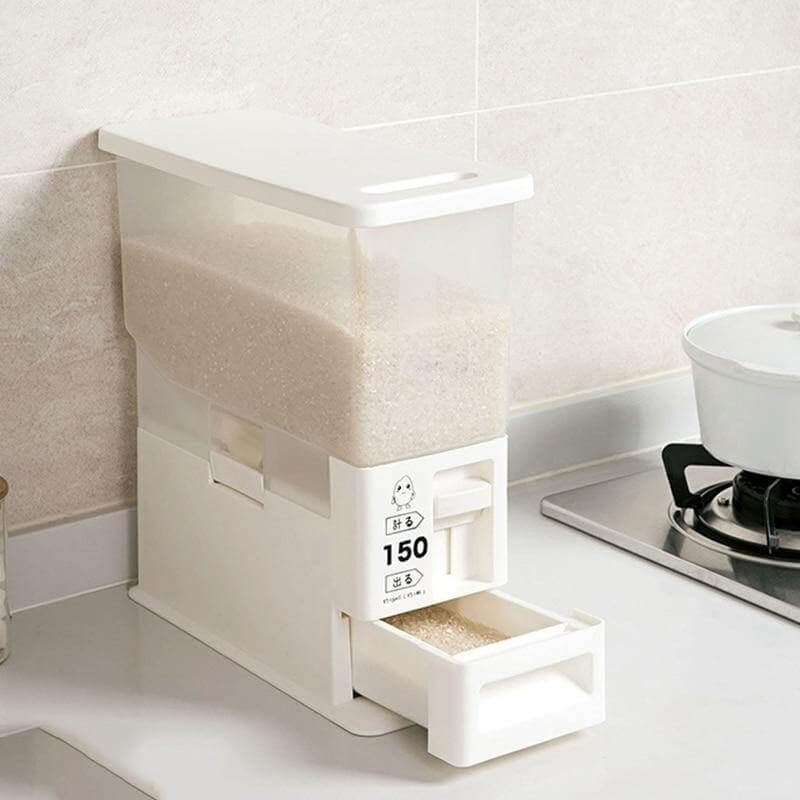 Automatic Measuring Moist-Proof Grain Storage Dispenser - MaviGadget