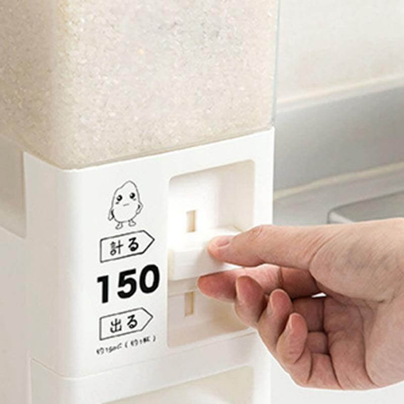 Automatic Measuring Moist-Proof Grain Storage Dispenser - MaviGadget