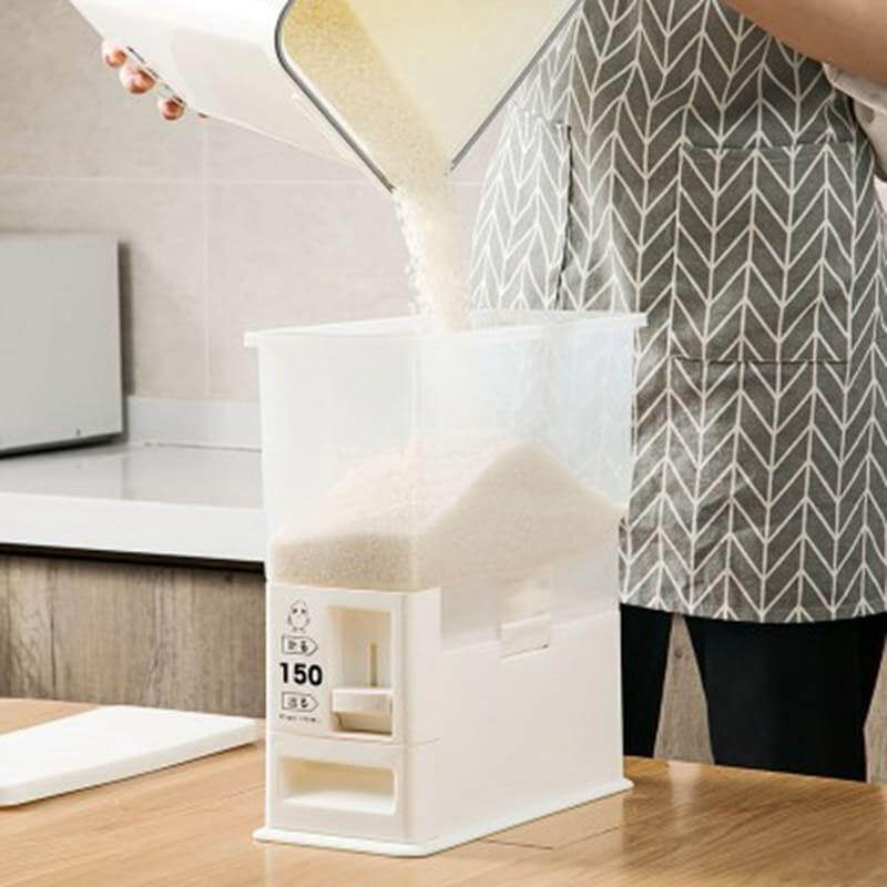 Automatic Measuring Moist-Proof Grain Storage Dispenser - MaviGadget