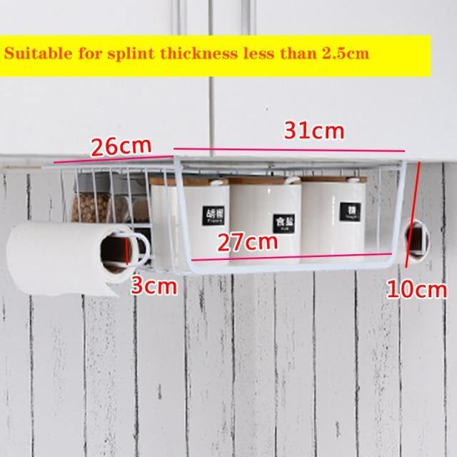 Easy Hang Kitchen Cabinet Storage Organizer Rack - MaviGadget