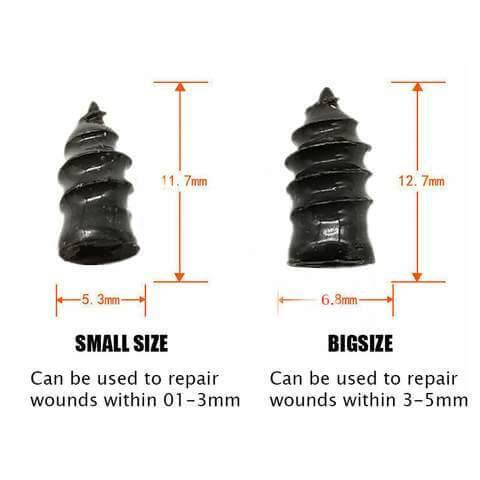 Easy Fix Tubeless Vacuum Tire Repair Rubber Nail - MaviGadget
