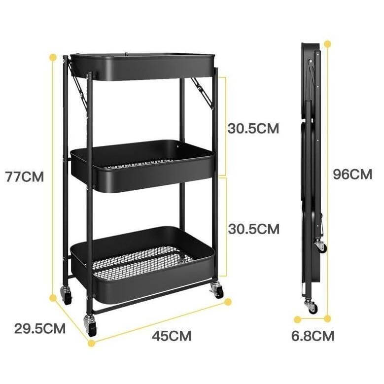 Foldable Easy Kitchen Stuff Storage Organizer - MaviGadget