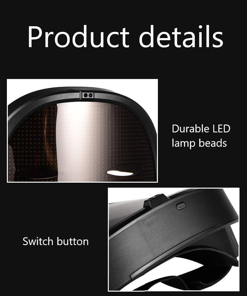 Led Luminous Face-Changing Bluetooth Glow Halloween Mask - MaviGadget