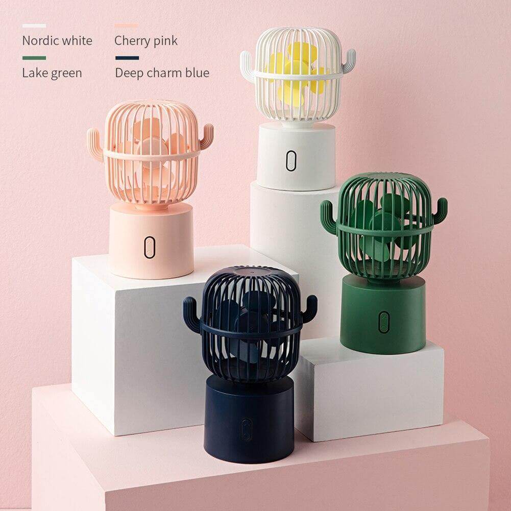 Rechargeable USB Portable Mini Cactus Fan - MaviGadget
