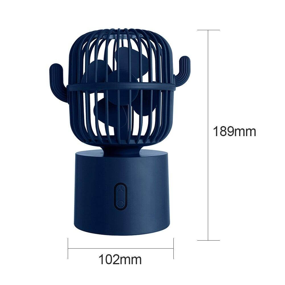 Rechargeable USB Portable Mini Cactus Fan - MaviGadget