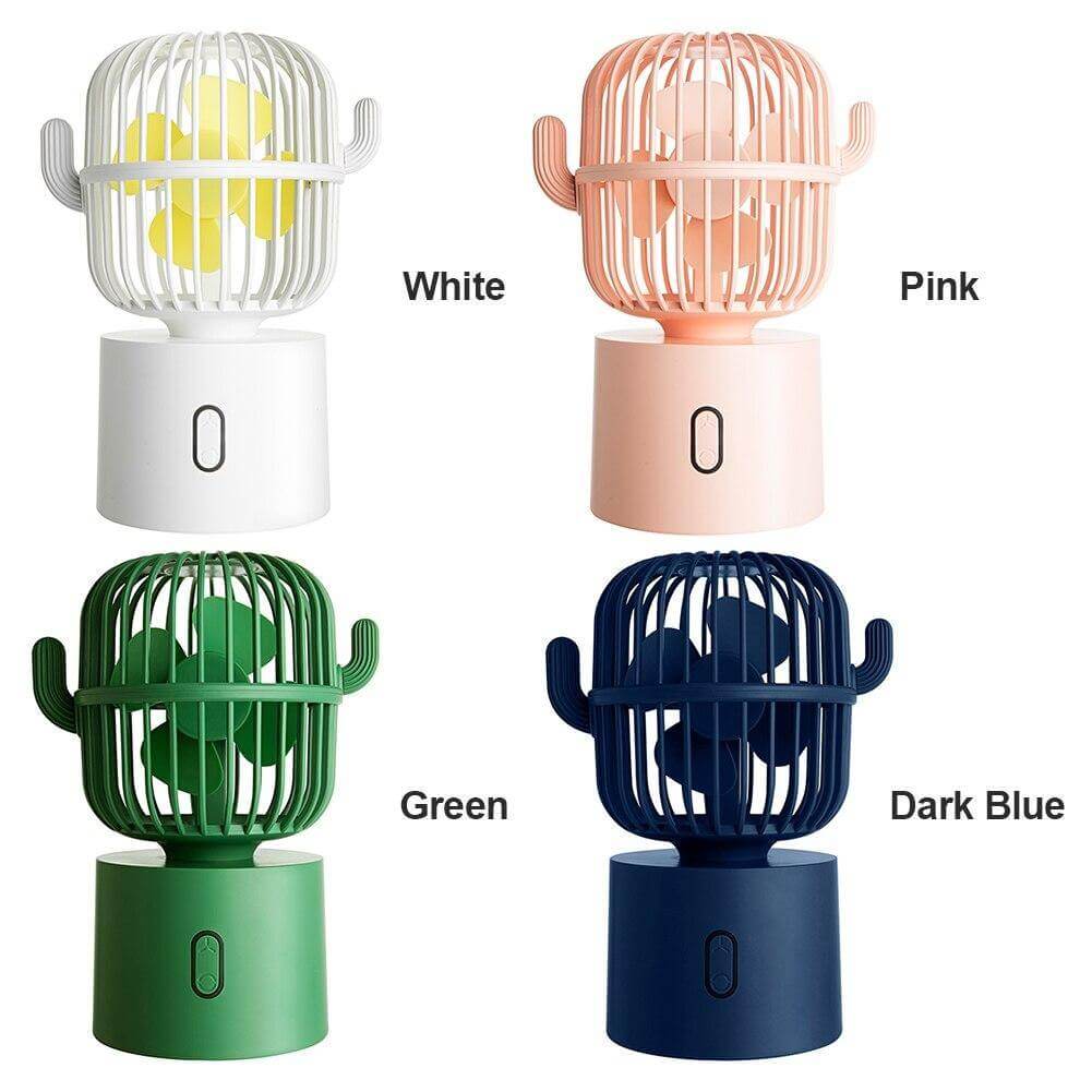 Rechargeable USB Portable Mini Cactus Fan - MaviGadget