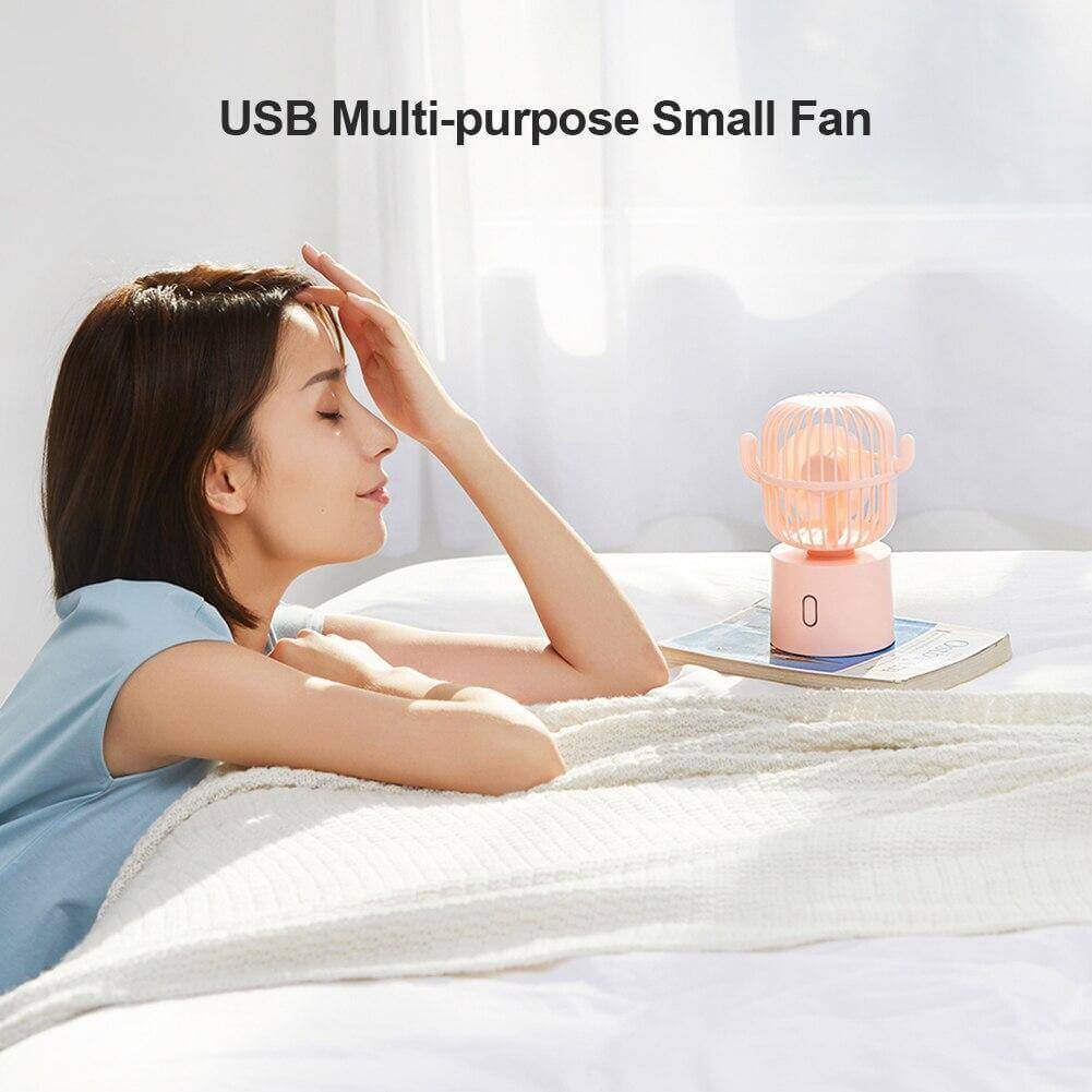 Rechargeable USB Portable Mini Cactus Fan - MaviGadget