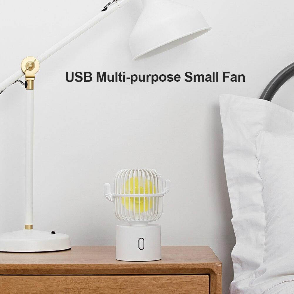 Rechargeable USB Portable Mini Cactus Fan - MaviGadget