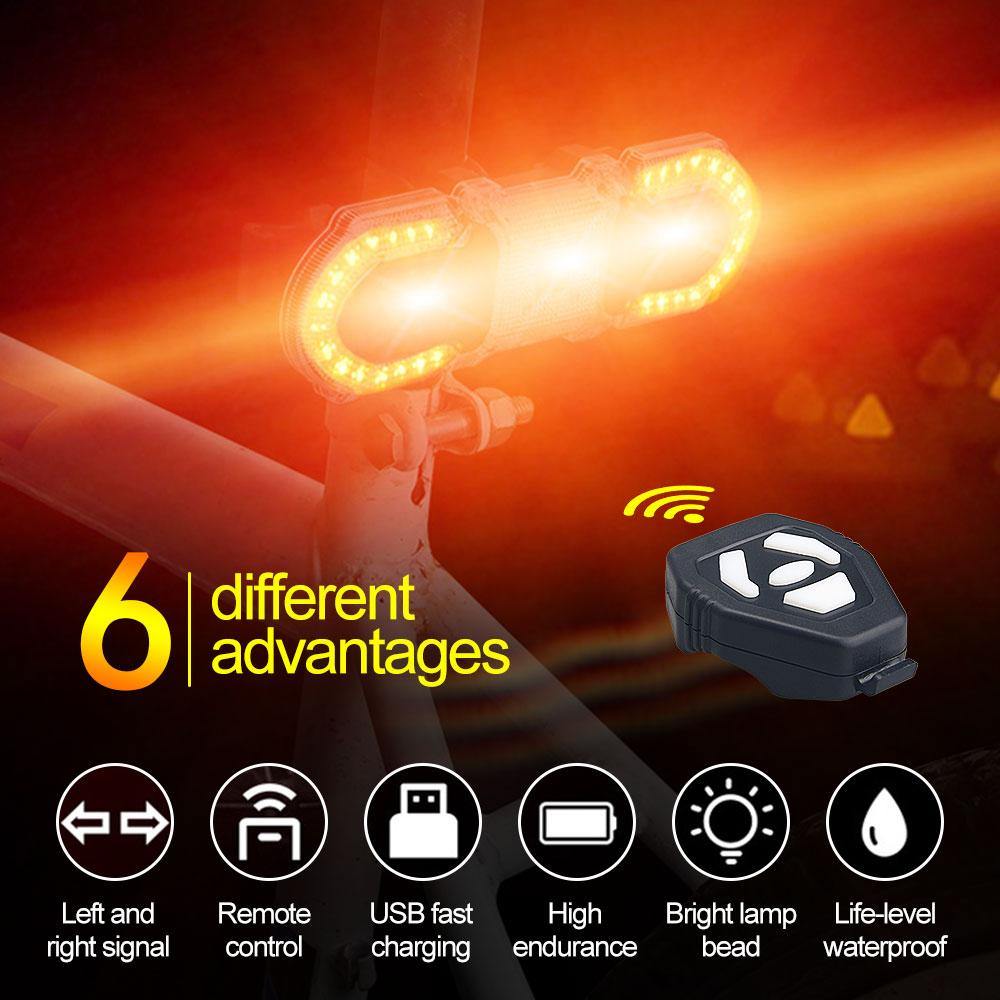 Smart Remote Control Bike Turning Light - MaviGadget