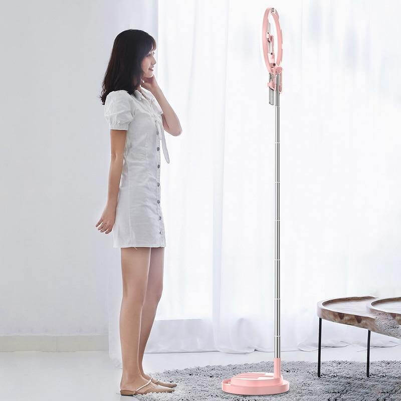 3 Modes Dimmable Foldable LED Selfie Round Light - MaviGadget