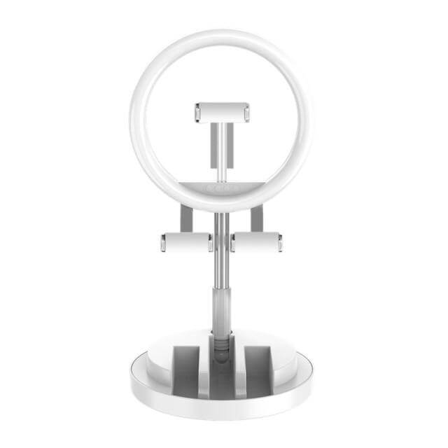 3 Modes Dimmable Foldable LED Selfie Round Light - MaviGadget