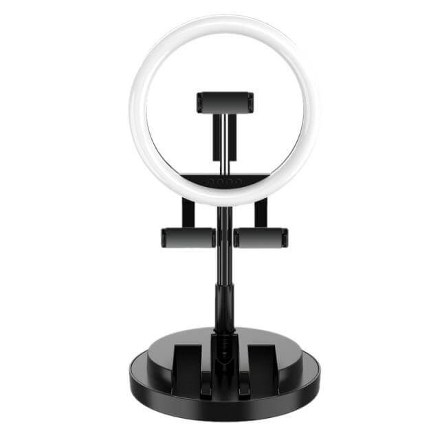 3 Modes Dimmable Foldable LED Selfie Round Light - MaviGadget