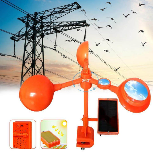 Wind Power Rotating Solar Animal Repeller - MaviGadget