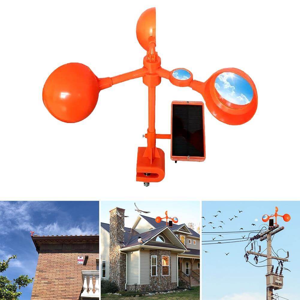 Wind Power Rotating Solar Animal Repeller - MaviGadget