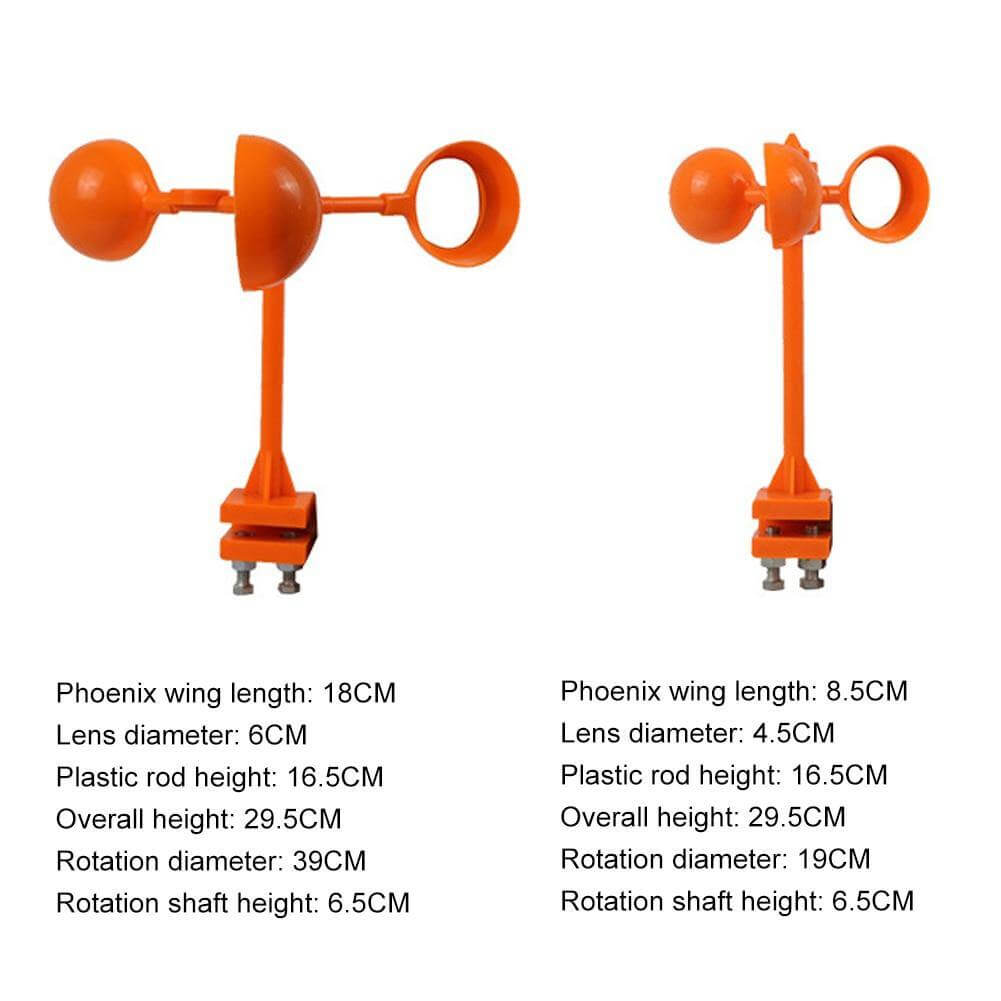 Wind Power Rotating Solar Animal Repeller - MaviGadget