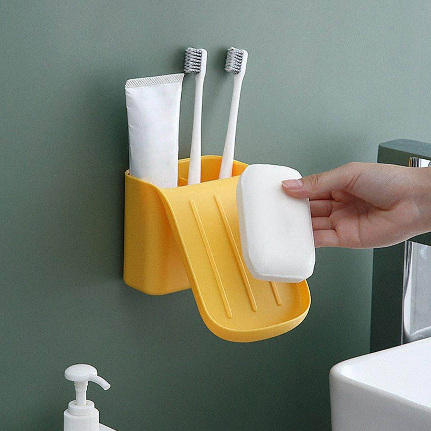 Multifunctional Smart Suction Soap Holder Rack - MaviGadget