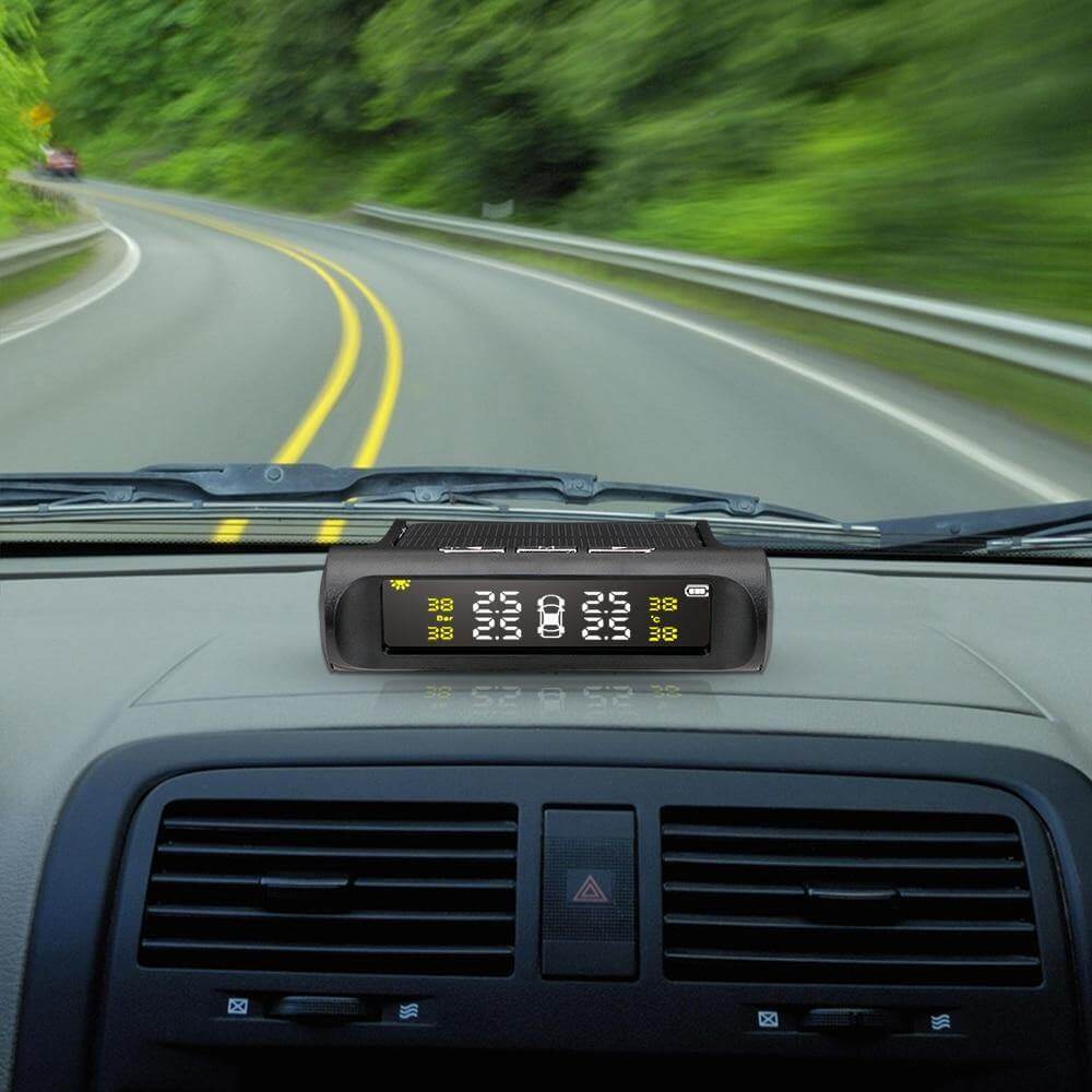 Solar Power Car Tire Pressure Sensor Monitoring System - MaviGadget