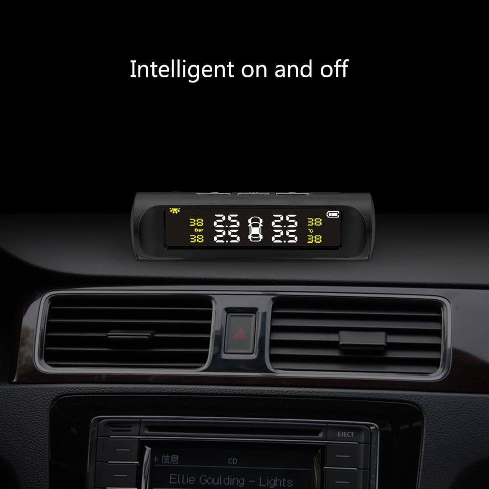 Solar Power Car Tire Pressure Sensor Monitoring System - MaviGadget
