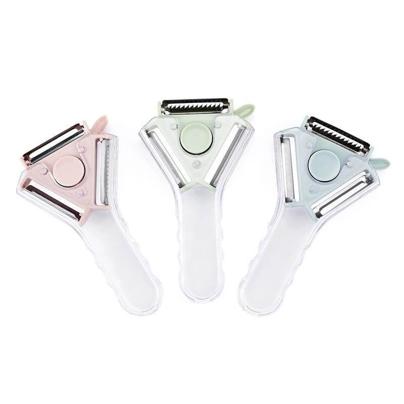 3in1 Rotating Stainless Steel Fruit Vegetable Peeler - MaviGadget