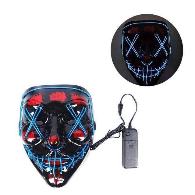 Neon Horror LED Party Halloween Mask - MaviGadget