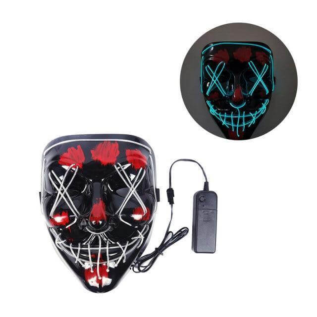 Neon Horror LED Party Halloween Mask - MaviGadget