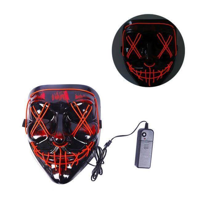 Neon Horror LED Party Halloween Mask - MaviGadget