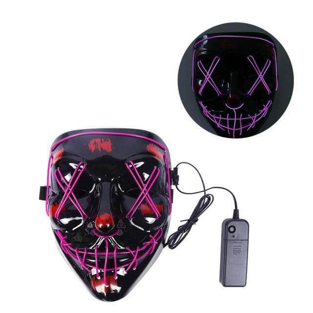 Neon Horror LED Party Halloween Mask - MaviGadget