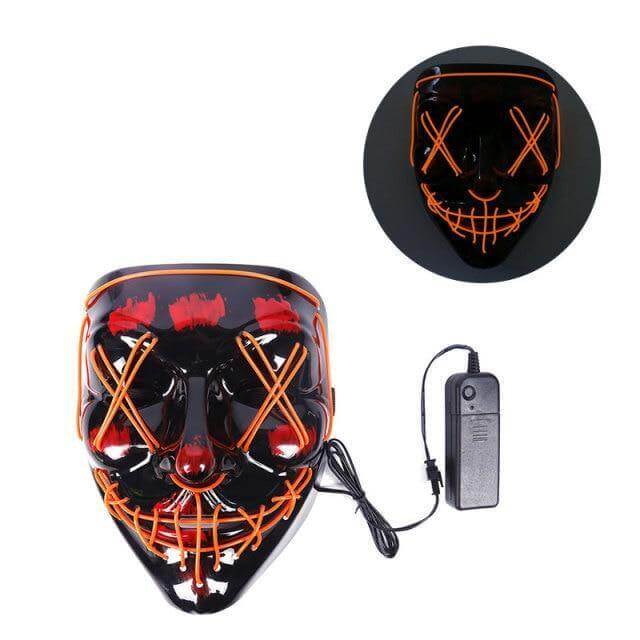 Neon Horror LED Party Halloween Mask - MaviGadget
