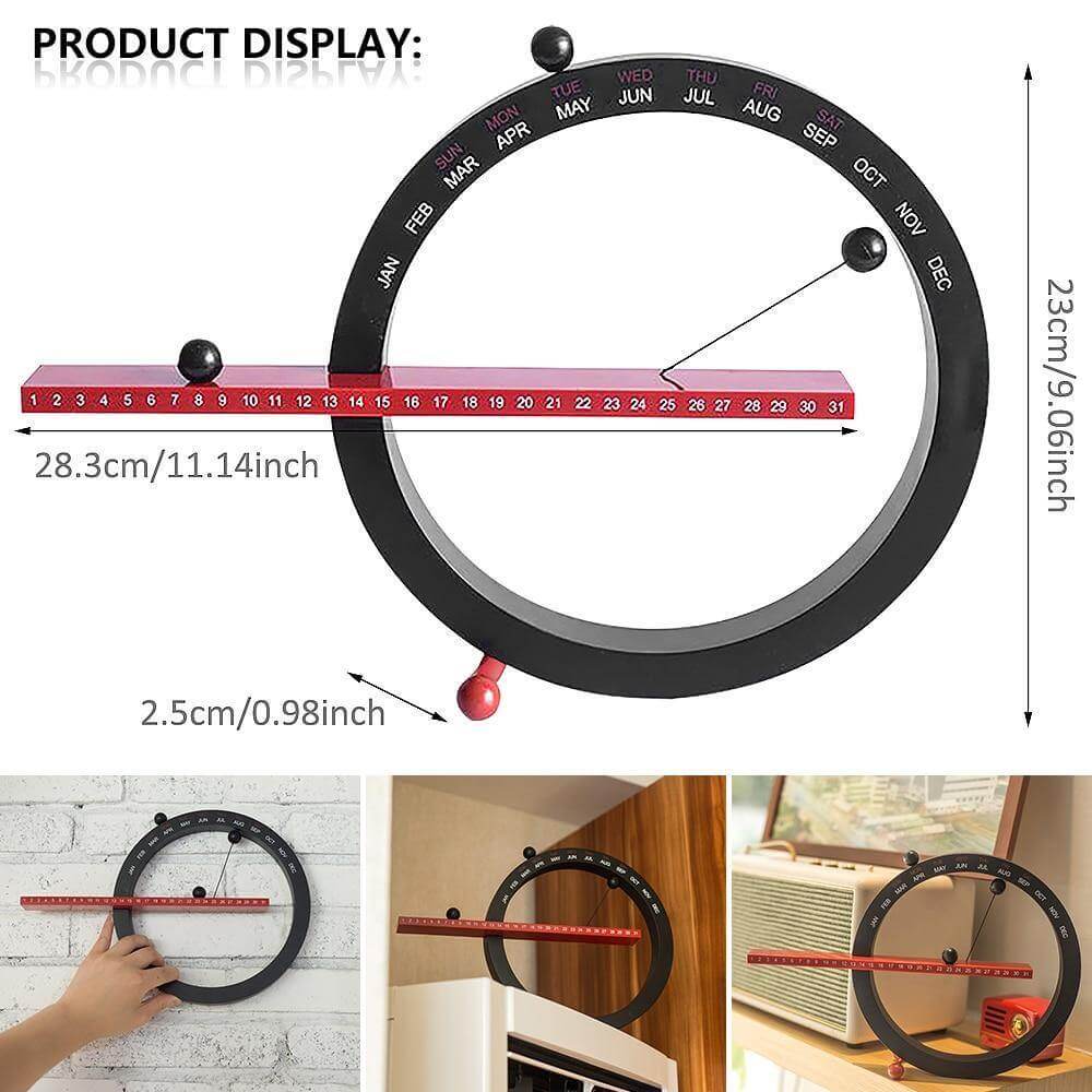 Flip Magnetic Manual Daily Desktop Calendar - MaviGadget